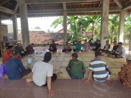 Sosialisasi Program Pembangunan Cor Blok Jalan Lingkungan Dusun Tugu